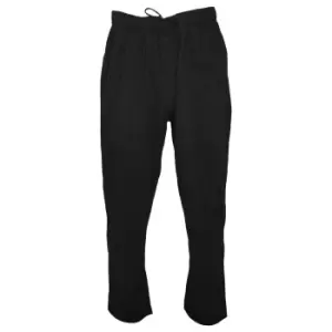 Image of Duke Mens Kingsize Rory Lightweight Fleece Jogging Bottoms (7XL) (Black)