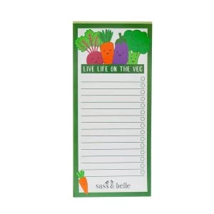 Image of Sass & Belle Live Life on the Veg List Notebook