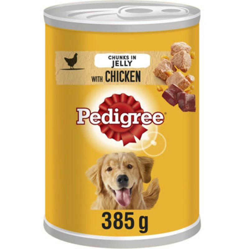 Image of Pedigree Pedigree Adult Chunks in Jelly with Chicken 385g Can (Pack of 12) 177073 177073