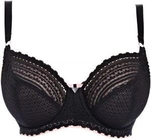 Image of Freya Daisy lace underwire balcony bra Black