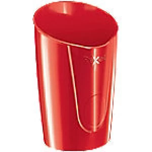 Image of Rexel Pencil Pot Choices Plastic Red 10 x 9 x 12.5 cm