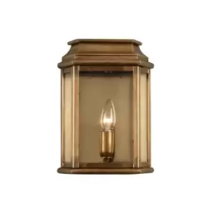 Image of Elstead St Martins - 1 Light Outdoor Wall Lantern Light Solid Brass IP44, E27