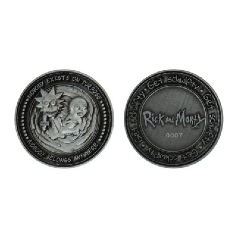 Image of Rick & Morty Limited Edition Collectible Coin Metallics unisex