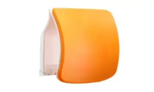 Image of Zure White Shell Elastomer Orange Headrest