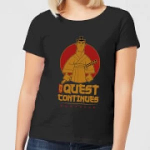 Image of Samurai Jack My Quest Continues Womens T-Shirt - Black
