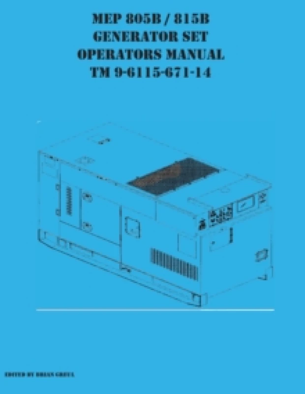 Image of MEP 805B / 815B Generator Set Operators Manual TM 9-6115-671-14 Paperback / softback