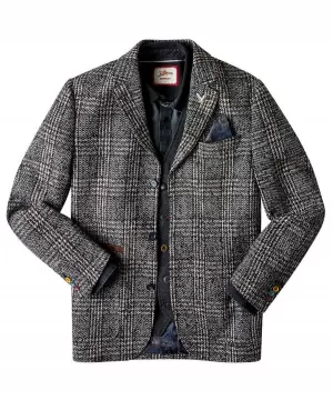 Image of Joe Browns Terrific Textured Blazer - Grey, Size 48, Men