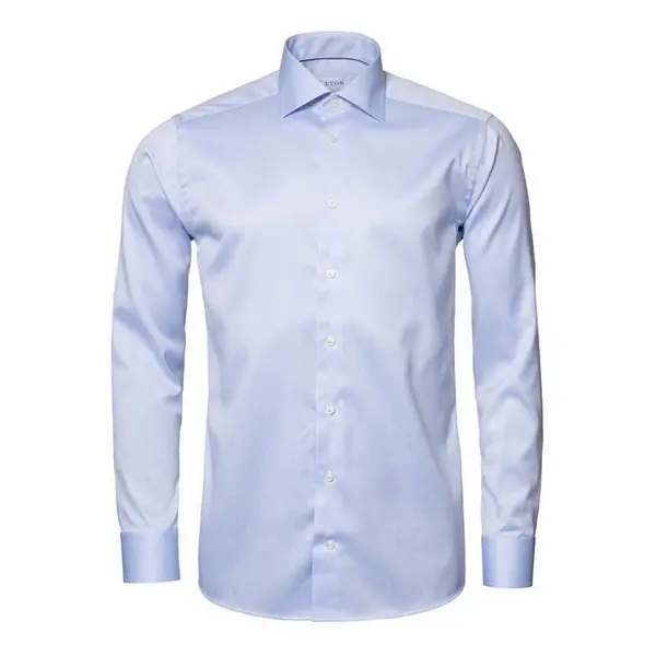 Image of ETON Contemporary Fit Cotton Shirt - Blue S