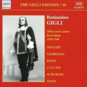 Image of Beniamino Gigli - Gigli Edition Vol. 10, The: Milan and London Recordings CD Album - Used
