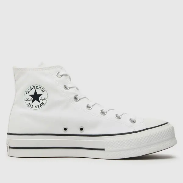 Image of Converse all star lift hi trainers in white White UK 7 (EU 40)