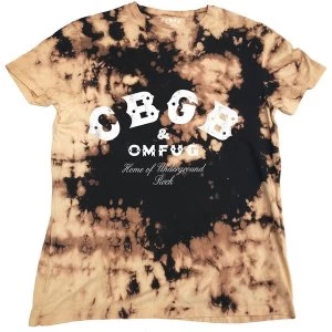 Image of CBGB - Classic Logo Unisex Medium T-Shirt - Brown, Black