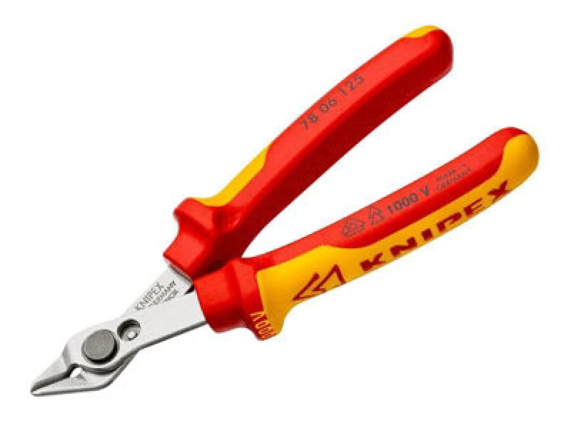 Image of Knipex Knipex 78 06 125 SB VDE Electronic Super Knips 125mm KPX7806125SB 78 06 125 SB