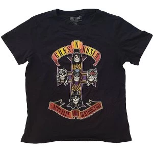 Image of Guns N' Roses - Appetite For Destruction Ladies Large T-Shirt - Black