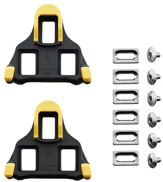 Image of Shimano SM-SH11 SPD SL-Cleats , Centre Pivot Floating, Yellow Yellow