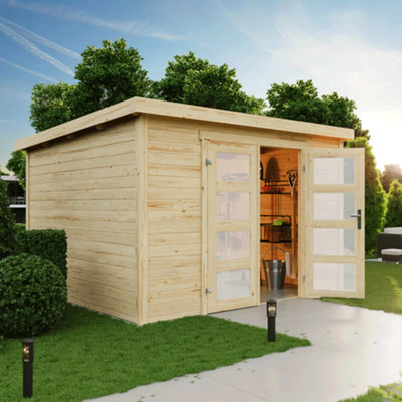 Image of Lasita Maja Lasita Osland Zambezi 6 Storage Shed - 3M X 2.5M - Log Cabin Style Shed