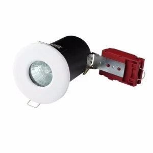 Image of KnightsBridge MR16 50W 12V Low Energy Fire Rated IP65 Shower Downlight - White