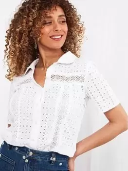 Image of Joe Browns Joe Browns Joni Blouse White, Size 12, Women