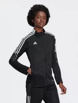 Image of adidas Tiro 21 Track Top, Black, Size L, Women