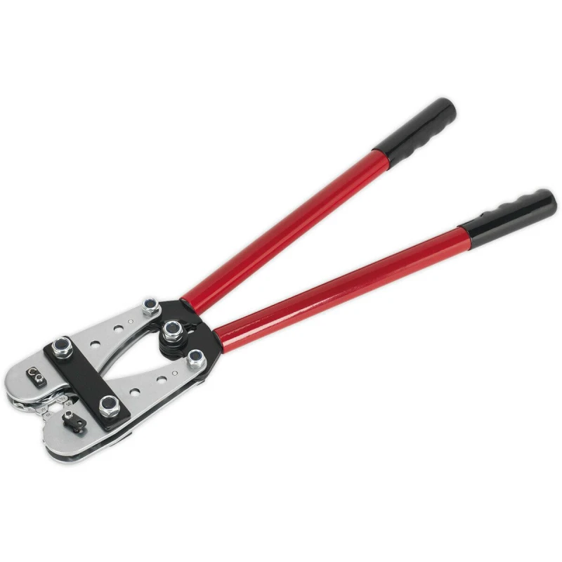 Image of Loops Copper Lug Terminal Crimping Tool - 10 to 120mm² Range - BS Standard Terminal Copper