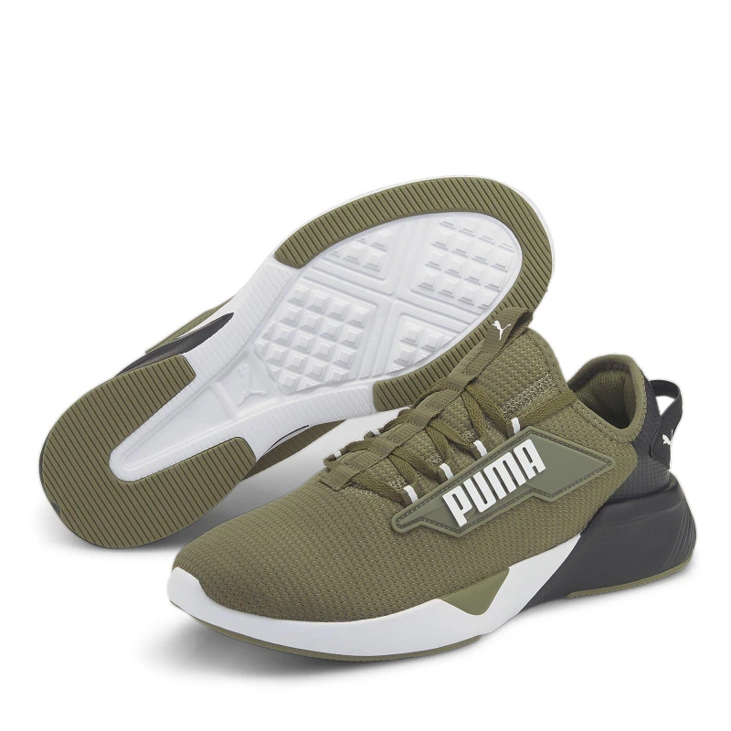 Image of Puma Retaliate 2 Low-Top Trainers Unisex Kids - Green Green 4