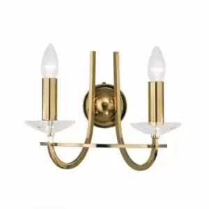 Image of Imperial Classic Candle Wall Light English Brass, 2x E14