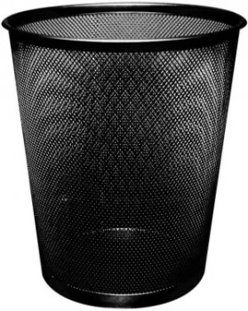 Image of Q-Connect KF00871 Mesh Waste Basket - Black