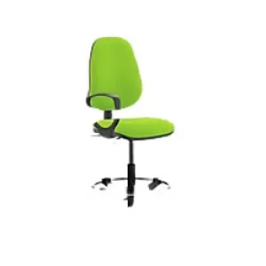 Image of Dynamic Permanent Contact Backrest Task Operator Chair Loop Arms Eclipse II Myrrh Green Seat High Back
