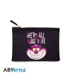 Image of DISNEY - We're all mad here Blue Cosmetic Case