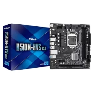 Image of ASRock H510M-HVS R2.0 Intel Socket 1200 Micro ATX HDMI/VGA USB 3.2 Gen1 Motherboard