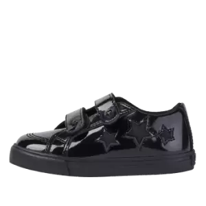 Image of Kickers Kids Tovni Star Patent Leather Trainers - Black - 9