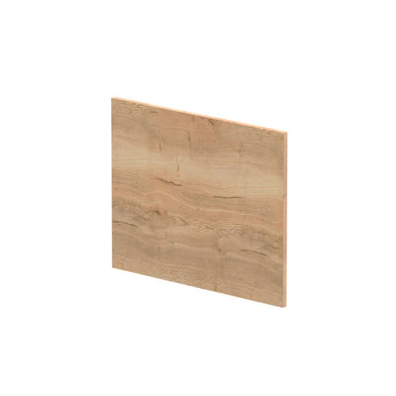 Image of Balterley L Shape Square End Bath Panel Textured Woodgrain Autumn Oak 1700mm Brown