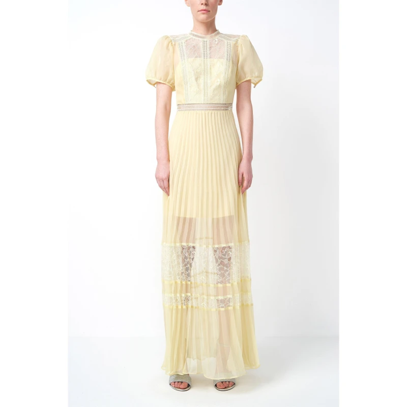 Image of True Decadence TRUE Wrap Dress Pale Yellow female 8 (XS)