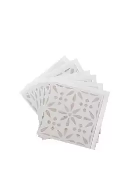 Image of D-C-Fix Vintage Flowers Dc Fix Self Adhesive Vinyl Wall Tiles -30.5Cm X 30.5Cm (Pack 6 Tiles = 0.56Sqm)