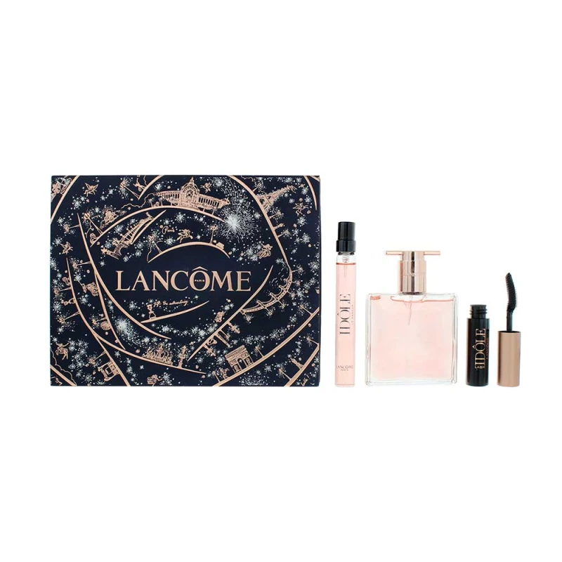 Image of Lancome Idole 3 Piece Gift Set: Eau de Parfum 25ml - Eau de Parfum 10ml - Mascara 2ml