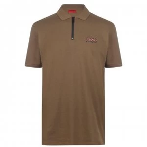 Image of Hugo Boss Deking Polo Shirt Dark Green Size L Men