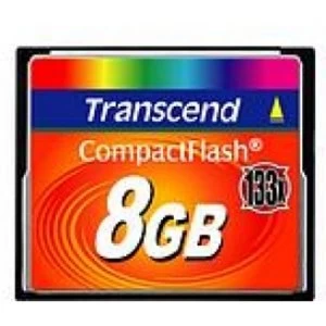 Image of Transcend 133X 8GB CompactFlash Card