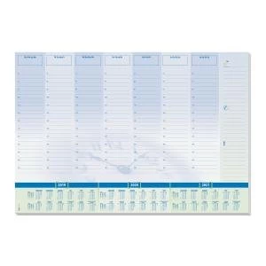 Image of Sigel Desk Pad Calendar Planner 30 Sheets 595x410mm Light Blue Ref