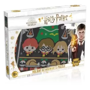 Image of Harry Potter Jigsaw Puzzle Christmas Jumper 1 - Holiday at Hogwarts (1000 pieces)