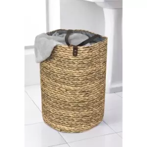 Image of Folding Hyacinth Design Folding Laundry Hamper