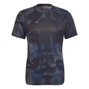 Image of adidas D4T HIIT Allover Print Training T-Shirt Mens - Multi