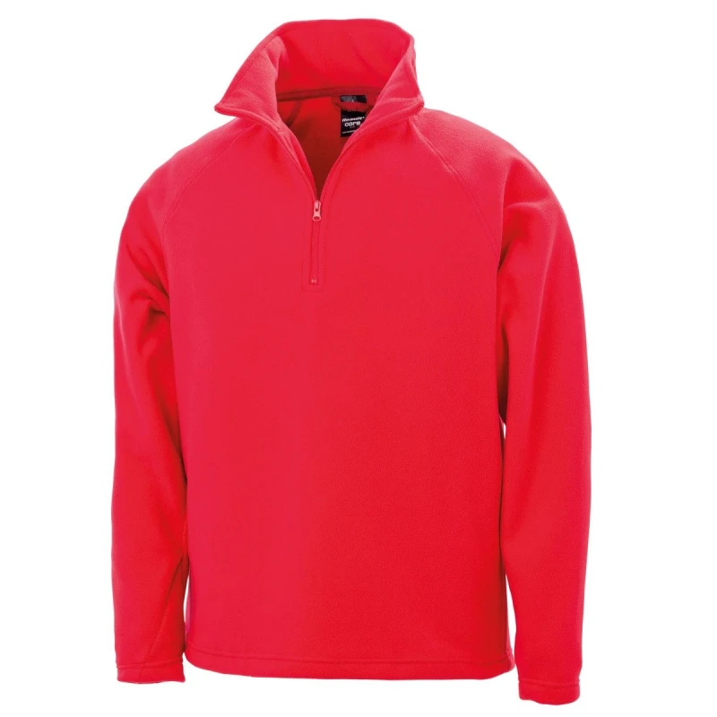 Image of Result Result Men Core Micron Anti-Pill Fleece Top in Red Size: X-Small Red XS Male 5059000284618