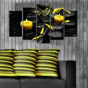 Image of 5PMDF-49 Multicolor Decorative MDF Painting (5 Pieces)