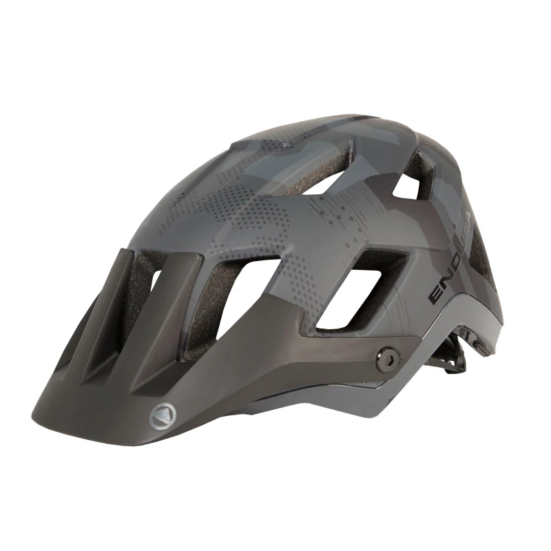 Image of Endura Hummvee Plus MTB Helmet Grey Camo unisex S/M
