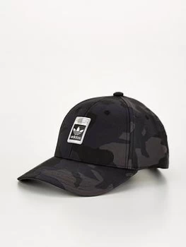 Image of adidas Originals Camo Baseball Cap - Grey/Black, Grey/Black Size M Men