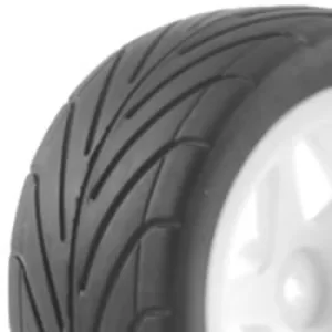 Image of Fastrax 1/10Th Mounted Buggy Tyres Lp 'Arrow' Rear