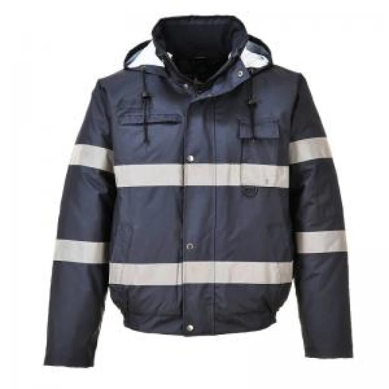 Image of Oxford Weave 300D Class 3 Iona Lite Bomber Jacket S434NAR5XL Colour: Navy