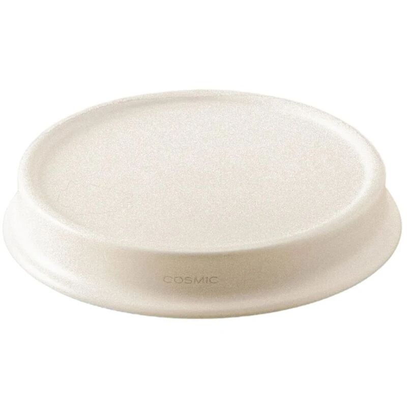 Image of COSMIC Cosmic - Soap dish White Matte Freestanding Accesory Measures 13 x 13 x 2cm 2776532