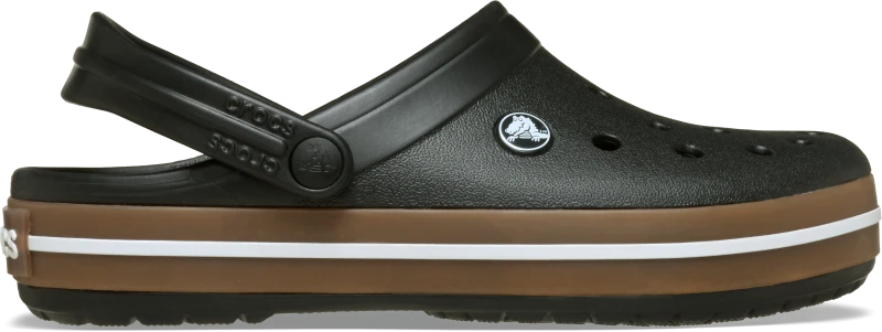 Image of Crocs Unisex Crocband Gum Clogs Black W5/M4