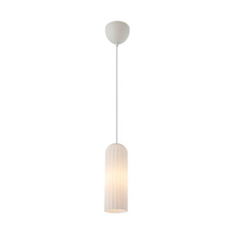 Image of Nordlux Miella Glass Pendant Light Fluted White,mains