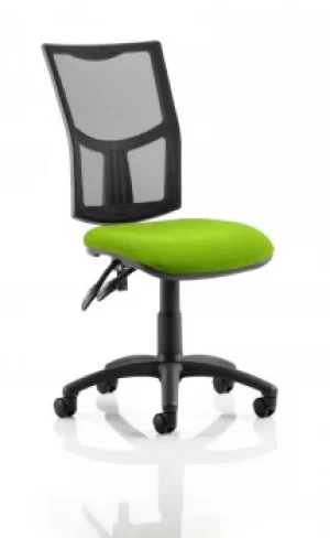 Image of Eclipse II Lever Task Operator Chair Mesh Back With Bespoke Colour Seat in Lime